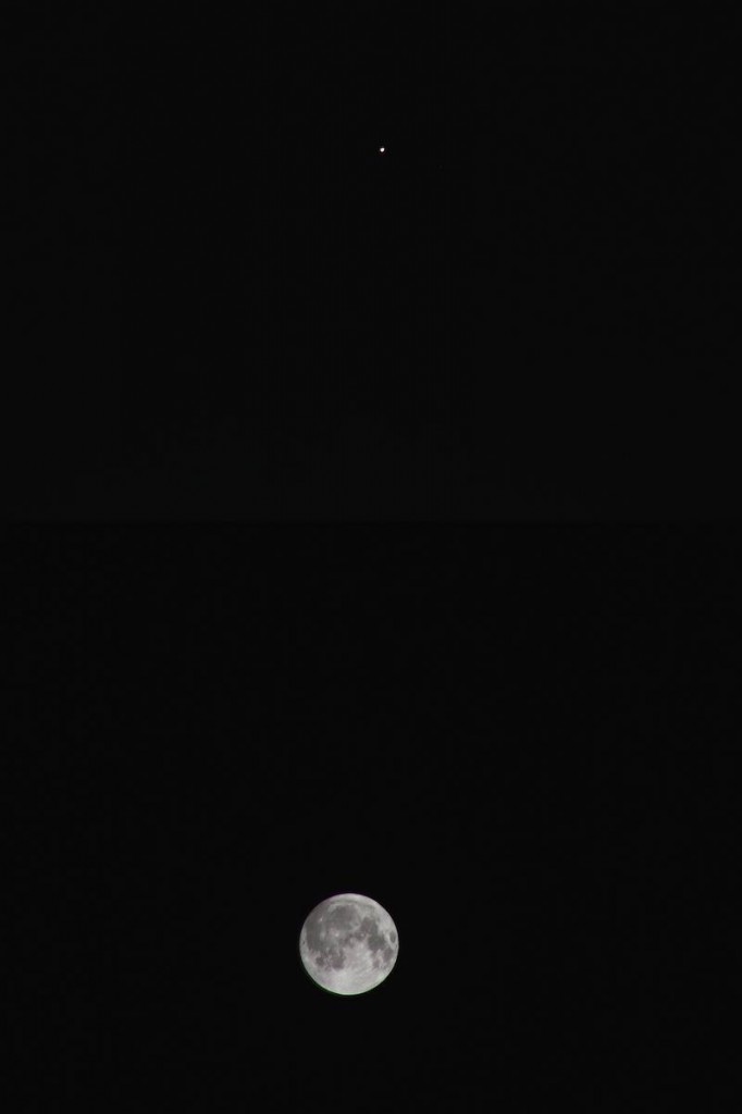 14年4月、月と火星が接近