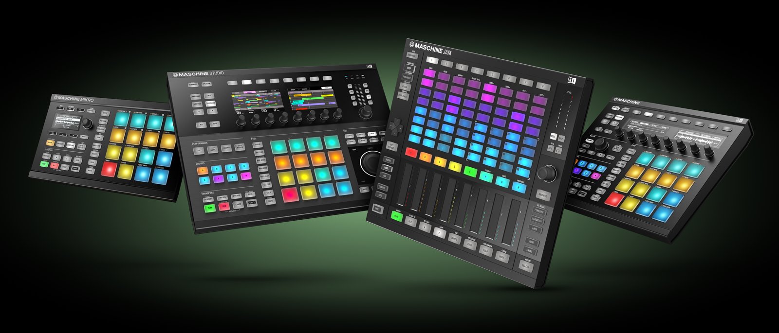 MASCHINE JAM Native Instruments より LAUNCHPAD/PUSH 型の MASCHINE ハードウェアが