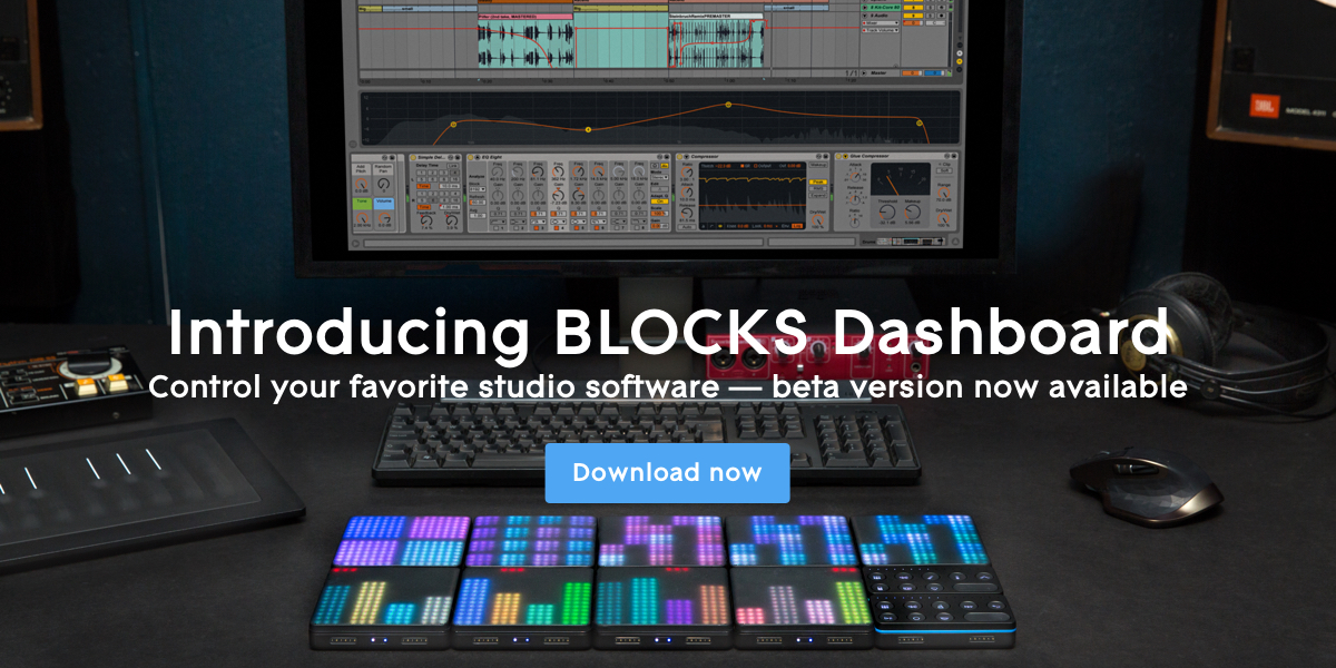 BLOCKS Dashboard : ROLI BLOCKS で DAW をコントロール！