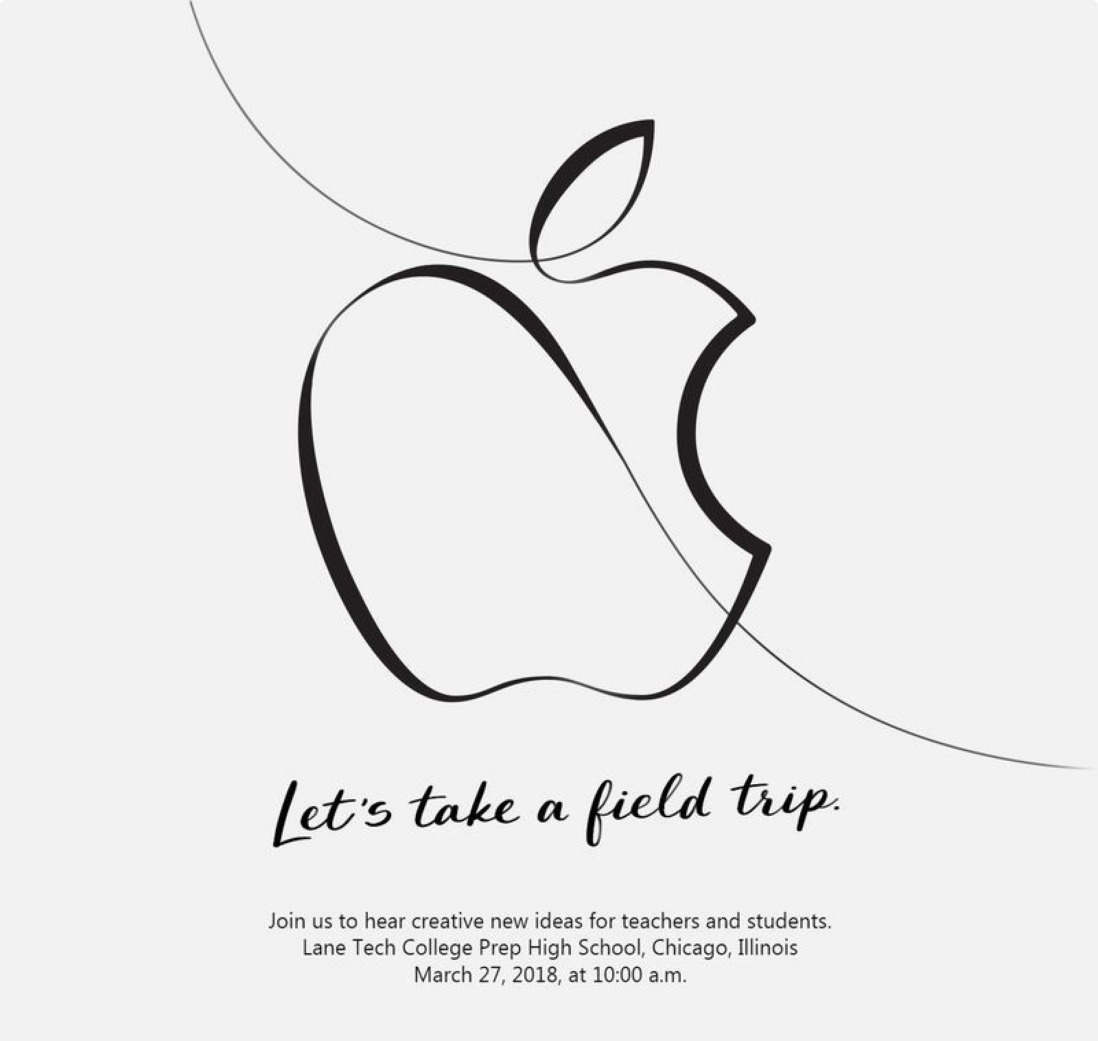 2018 Apple Let's take a field trip