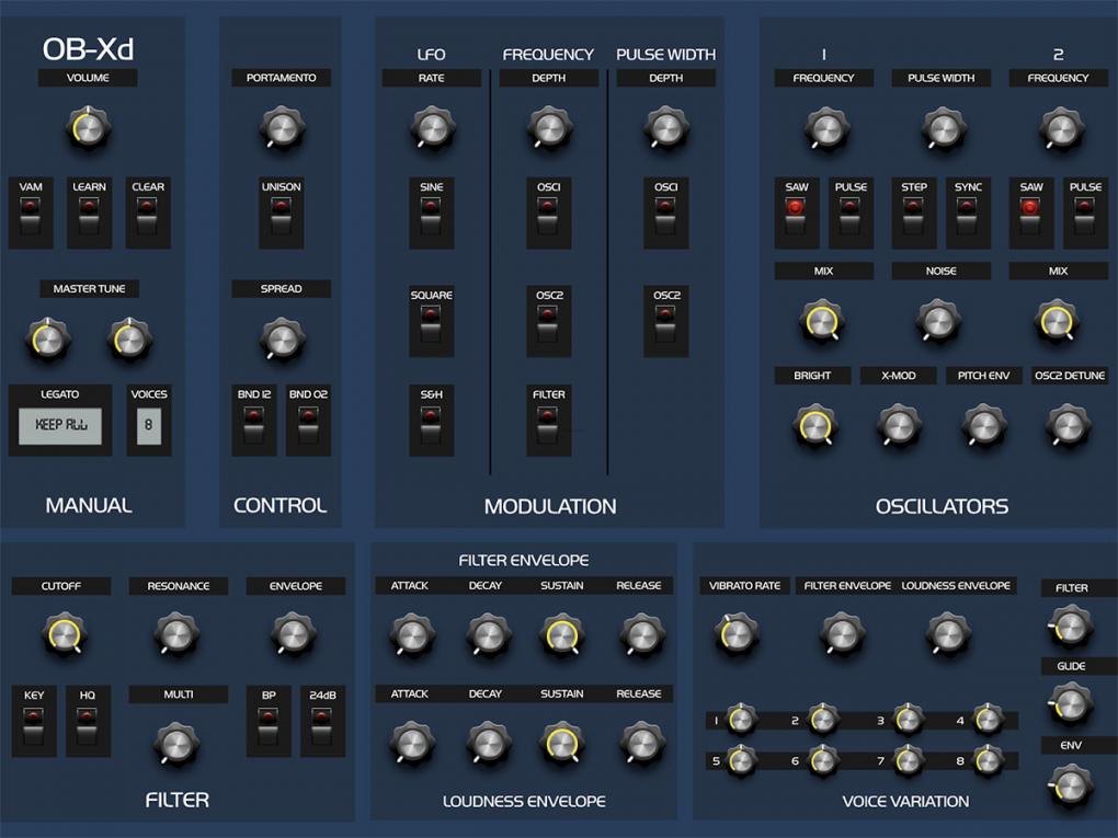 DiscoDSP’s OB-Xd Synthesizer