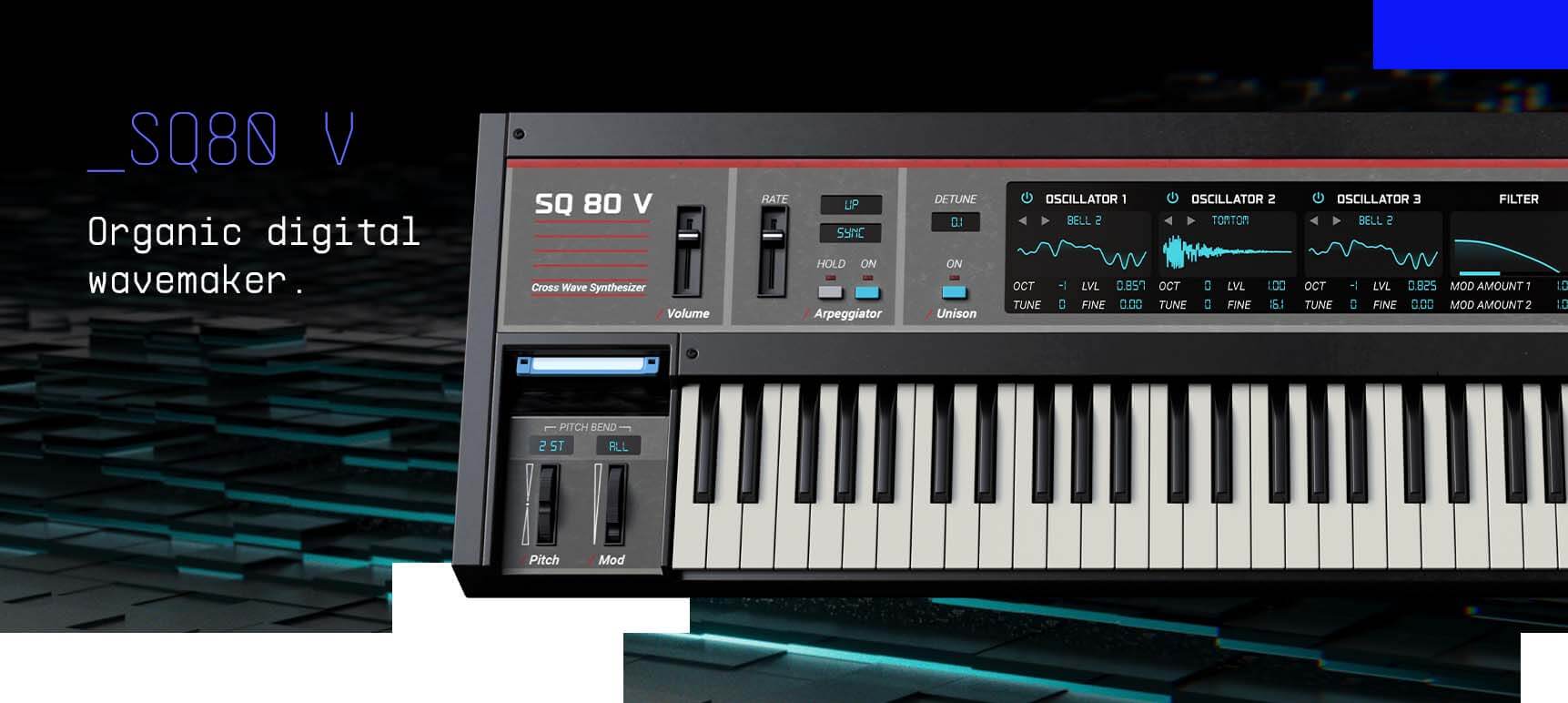 Arturia SQ80 V – エンソニック（ENSONIQ）のレガシーシンセサイザー 