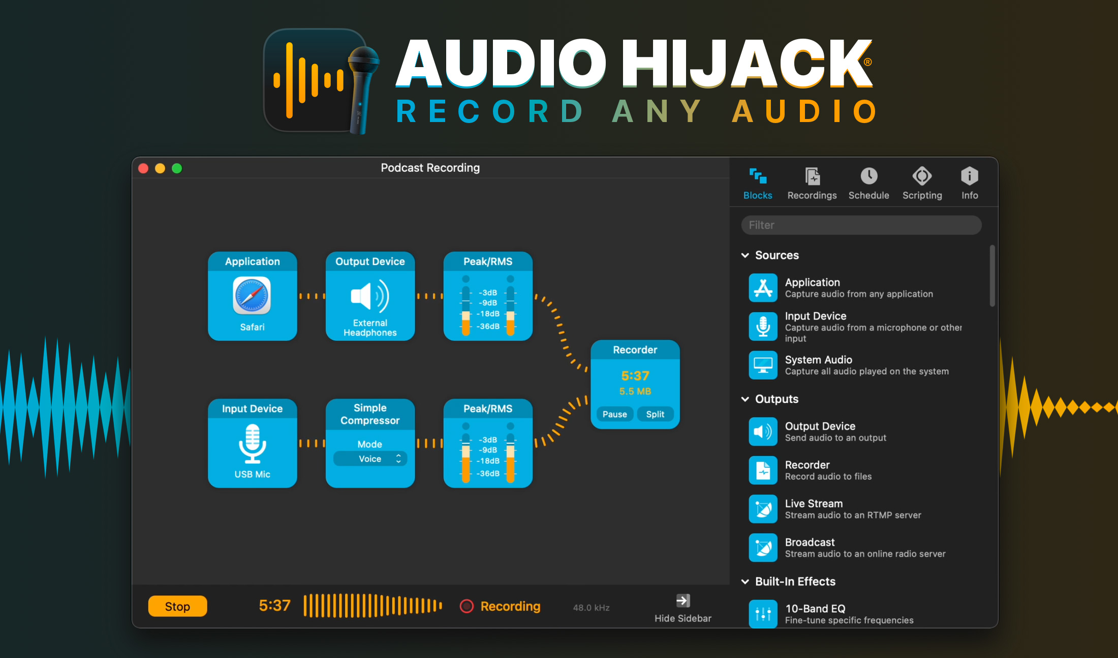 ROUGE AMOEBA Audio Hijack 4