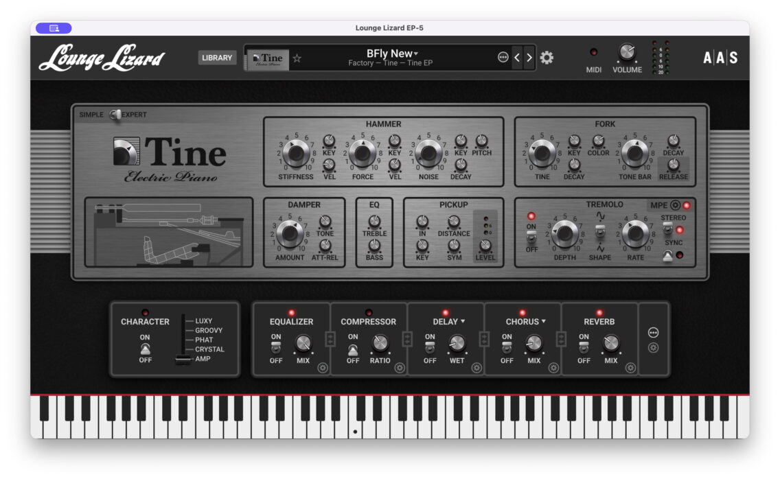 Applied Acoustics Systems Lounge Lizard EP-5